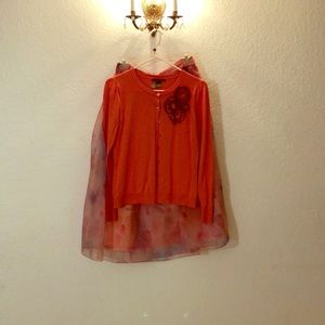 Skirt and sweater combo